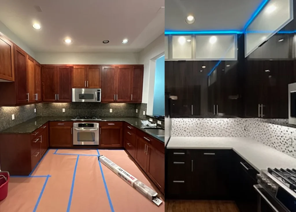 after before kitchen